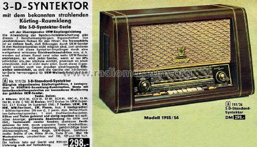 3-D-Standard-Syntektor Art. Nr. 111/26 Ch= 2-283i / 2-339i; Neckermann-Versand (ID = 1342921) Radio