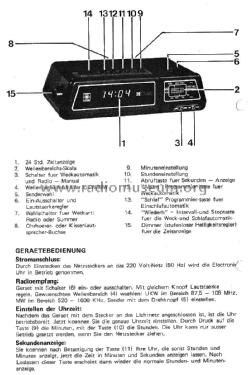 Vollelectronic-Uhrenradio 826/553; Neckermann-Versand (ID = 2644133) Radio