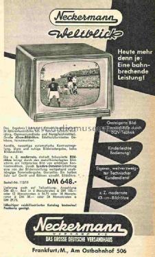 Weltblick-Luxus 113/14; Neckermann-Versand (ID = 782893) Fernseh-E
