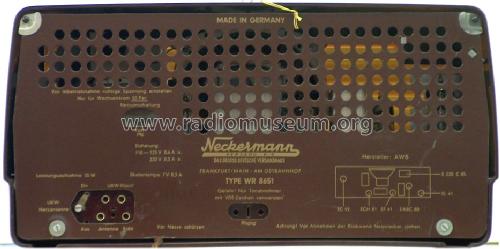 Kleinsuper WR8651 Nr. 111/12; Neckermann-Versand (ID = 284326) Radio