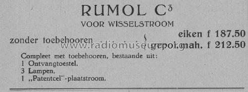 Rumol C3; Nederlandsche (ID = 2243307) Radio