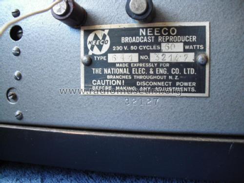 NEECO 641; Neeco Brand, (ID = 1772104) Radio