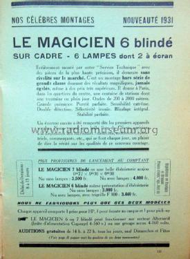 Le Magicien 6 blindé; NEF N.E.F., (ID = 1840588) Radio