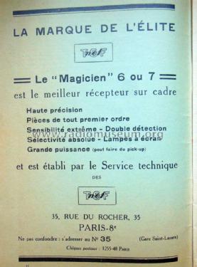 Le Magicien 6 blindé; NEF N.E.F., (ID = 1840590) Radio