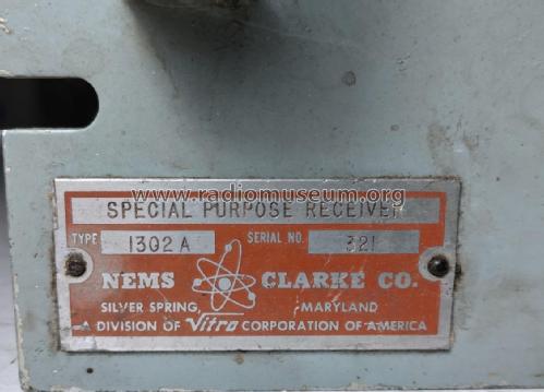 Special Purpose Receiver 1302A; NEMS-Clarke Company, (ID = 3075637) Commercial Re