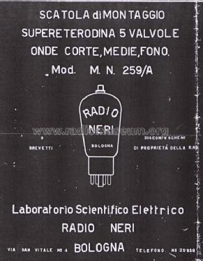 MN259-A; Neri Radio; Bologna (ID = 2803032) Radio