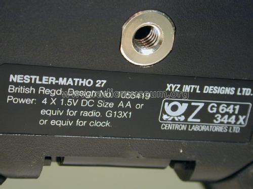 Uhrenradio AM/FM 27; Nestler-matho GmbH & (ID = 2216496) Radio