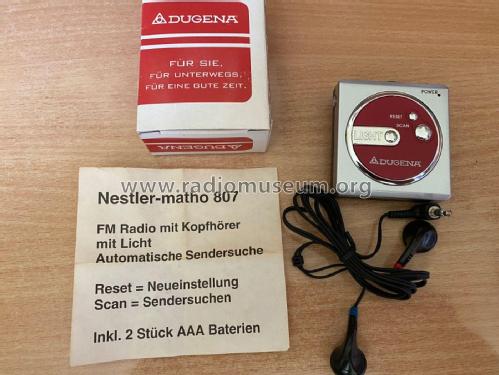 FM Scan Radio 807; Nestler-matho GmbH & (ID = 2532285) Radio