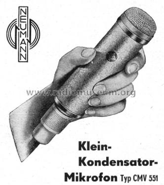Mikrofonvorverstärker CMV551; Neumann & Co, Georg; (ID = 968646) Microphone/PU