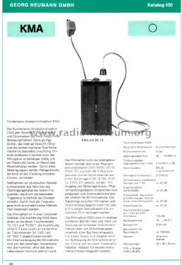 Kondensator-Ansteckmikrophon KMA/S7; Neumann, Georg, (ID = 2684176) Mikrofon/TA