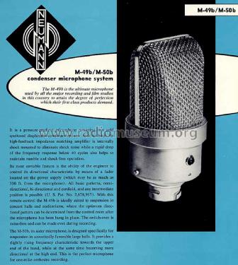 Druckmikrofon M50b; Neumann, Georg, (ID = 2374719) Microphone/PU