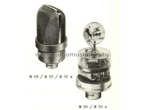 Druckmikrofon M50b; Neumann, Georg, (ID = 809896) Microfono/PU