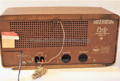 Perle 2203; Neutrofon Poul (ID = 2469343) Radio