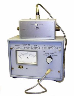 Wattmeter RFM III ; Neuwirth, Dipl.-Ing. (ID = 1055404) Ausrüstung