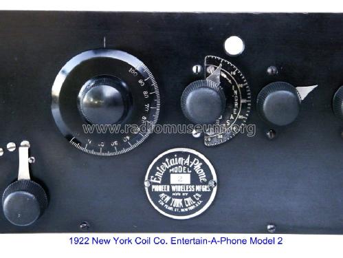 Entertain-A-Phone Model 2; New York Coil Co. (ID = 860042) Radio