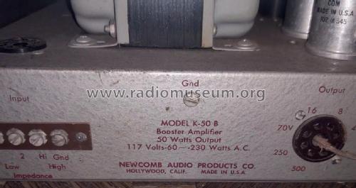 Booster Amplifier K-50 B; Newcomb Audio (ID = 3025716) Ampl/Mixer