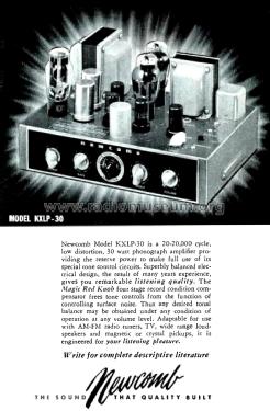 KXLP-30; Newcomb Audio (ID = 2421969) Ampl/Mixer