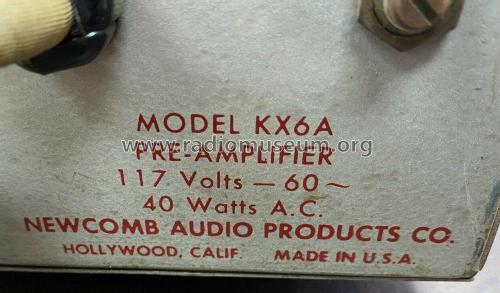 Pre-Amplifier KX6A; Newcomb Audio (ID = 2710628) Ampl/Mixer