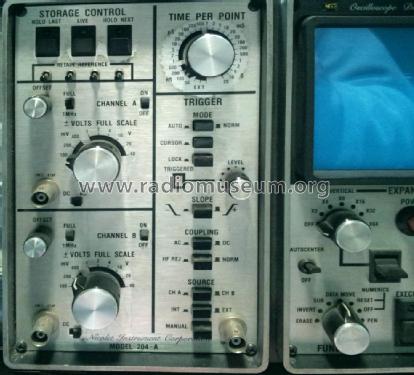 Storage Oscilloscope 204-A; Nicolet Instrument (ID = 3066696) Equipment