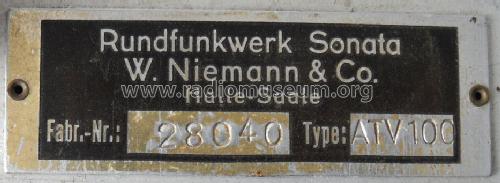 Sonata Antennenverstärker ATV100; Niemann & Co., (ID = 1198820) RF-Ampl.