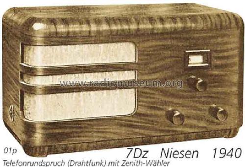 NF-Telefonrundspruch 7DZ; Niesen, (ID = 2066) Wired-W