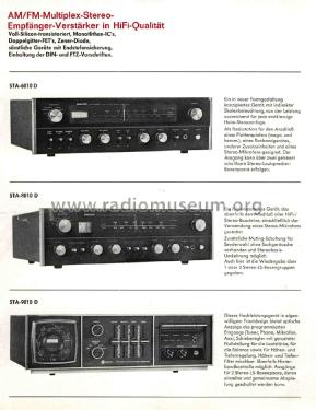 AM / FM Stereo Receiver STA-8010D; Nikko Electric (ID = 2587555) Radio