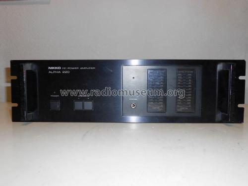 DC Power Amplifier Alpha 220 ; Nikko Electric (ID = 2235413) Ampl/Mixer