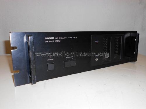 DC Power Amplifier Alpha 220 ; Nikko Electric (ID = 2235415) Ampl/Mixer