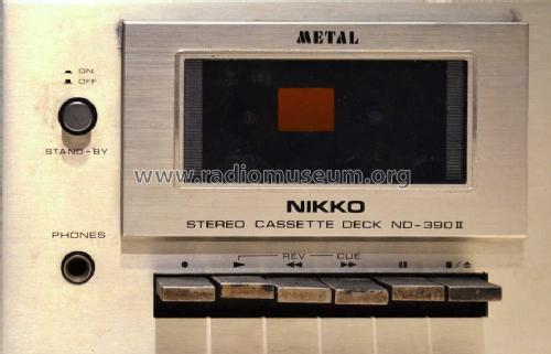 Stereo Cassette Deck ND-390II; Nikko Electric (ID = 1340999) R-Player