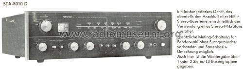 AM / FM Stereo Receiver STA-8010D; Nikko Electric (ID = 2395224) Radio