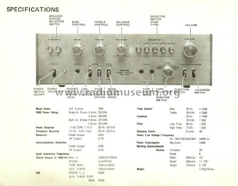 Stereo Amplifier TRM-500; Nikko Electric (ID = 2744655) Ampl/Mixer