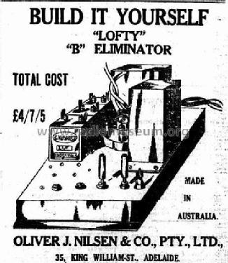 Lofty 'B' Eliminator ; Nilsen, Oliver J., & (ID = 1839445) A-courant