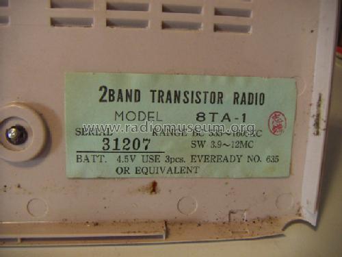 Nivico Transistor Eight - 2 Band Transistor Radio 8TA-1; JVC - Victor Company (ID = 1718230) Radio