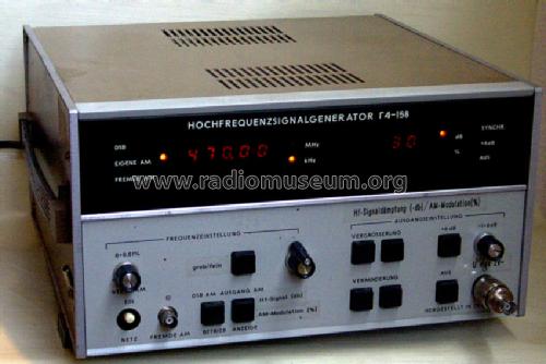 Hochfrequenz-Signalgenerator G4-158 {Г4-158}; Nizhegorodsky Frunze (ID = 74880) Equipment