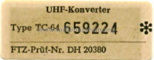UHF-Konverter TC-64; Nogoton, (ID = 935432) Converter