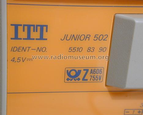 Junior 502; Nokia Graetz GmbH; (ID = 1788283) Radio