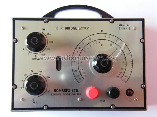 CR Bridge Model 62; Nombrex Ltd., (ID = 2024390) Equipment