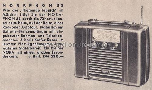 Noraphon 53; Nora, Aron, (ID = 1456675) Radio