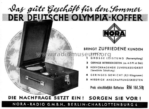 Deutscher Olympia-Koffer DO-37; Nora, Aron, (ID = 3104379) Radio