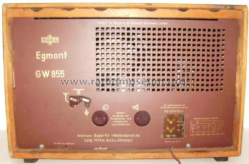 Egmont GW855; Nora, Aron, (ID = 3099984) Radio