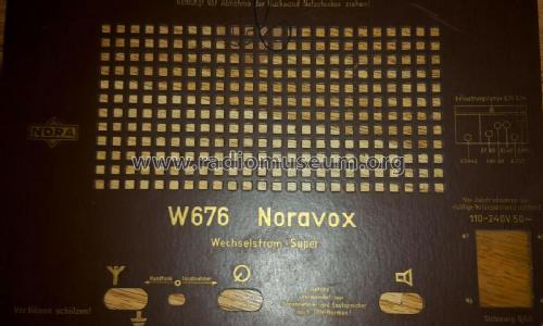 Noravox W676; Nora, Aron, (ID = 2479728) Radio