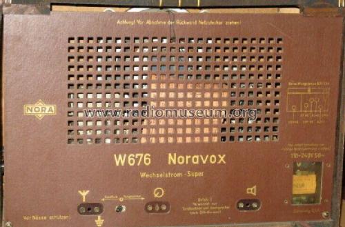 Noravox W676; Nora, Aron, (ID = 2566142) Radio