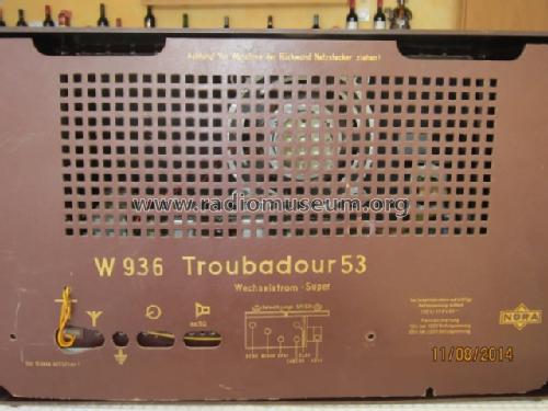 Troubadour 53 W936; Nora, Aron, (ID = 1697949) Radio