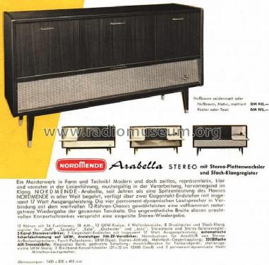 Arabella-Stereo Ch= 2/633; Nordmende, (ID = 306427) Radio