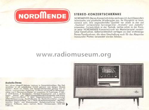 Arabella-Stereo Ch= 3/683; Nordmende, (ID = 682237) Radio