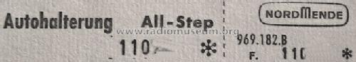 Auto Halterung All-Step 969.182.B; Nordmende, (ID = 579300) Misc