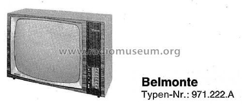 Belmonte 971.222.A Ch= Uni 17; Nordmende, (ID = 935288) Television