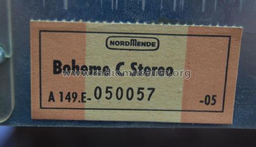 Boheme C Stereo A 149.E; Nordmende, (ID = 2633366) Radio