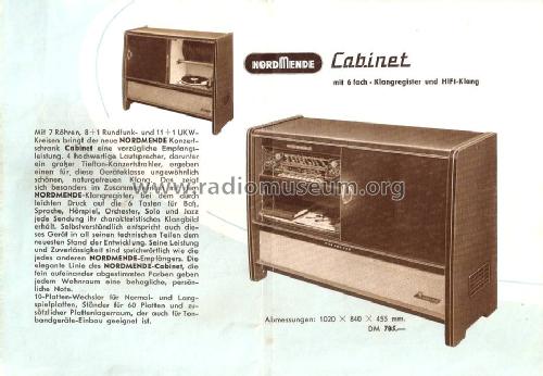 Cabinet 58/3D Ch= 5712; Nordmende, (ID = 1582653) Radio