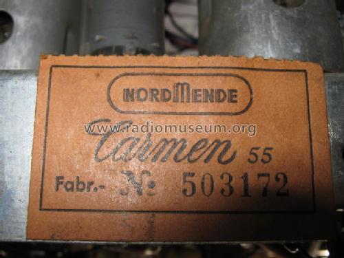 Carmen 55 Ch= 403; Nordmende, (ID = 758580) Radio